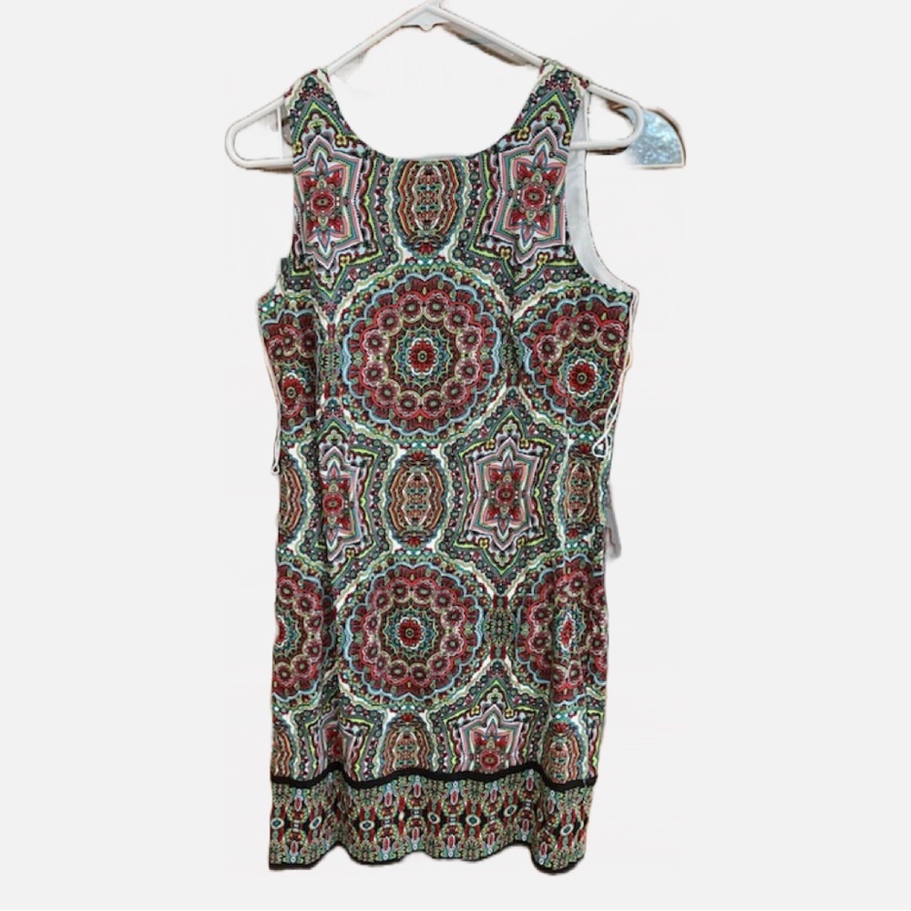 WISP Patterned Mid Length Dress